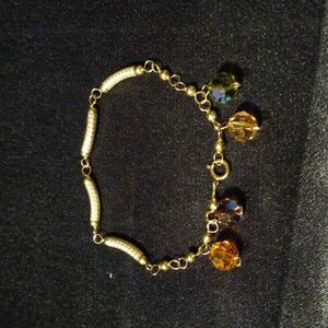 Vintage 14k GF with Swarovski crystals. 7 inches